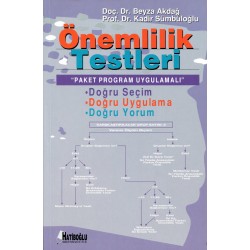 Önemlilik testleri Paket Program Uygulamalı