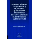 Deneysel Diyabet Oluşturulmuş Sıçanlarda Quercetin’in Antioksidan Sistem ve Bazı Kan Parametreleri Üzerine Etkisi