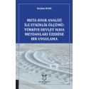 Meta Sınır Analizi ile Etkinlik Ölçümü: Türkiye Devlet Hava Meydanları Üzerine Bir Uygulama