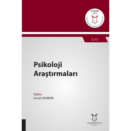 Psikoloji Araştırmaları ( AYBAK 2019 Eylül )