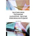 İşletmelerde Özümseme Kapasitesi - İşletme Performansı İlişkisi