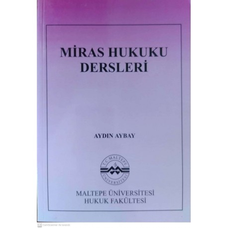 Miras Hukuku Dersleri