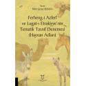 Ferheng-i Azferî ve Lugat-ı Etrakiyye’nin Tematik Tasnif Denemesi (Hayvan Adları)