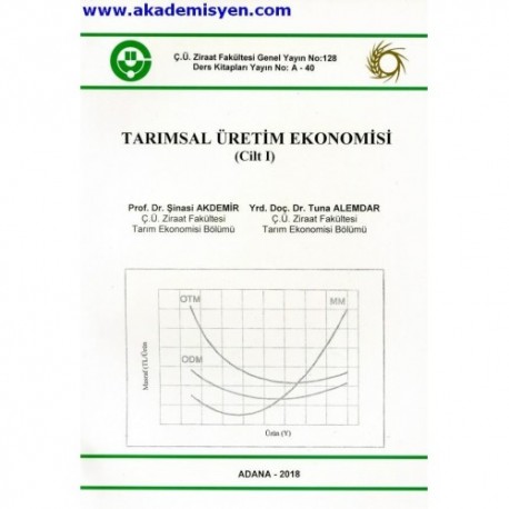 Tarımsal Üretim Ekonomisi Cilt 1